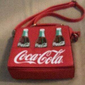 NWOT Coca-Cola Red Shoulder Bag with Bottle Design